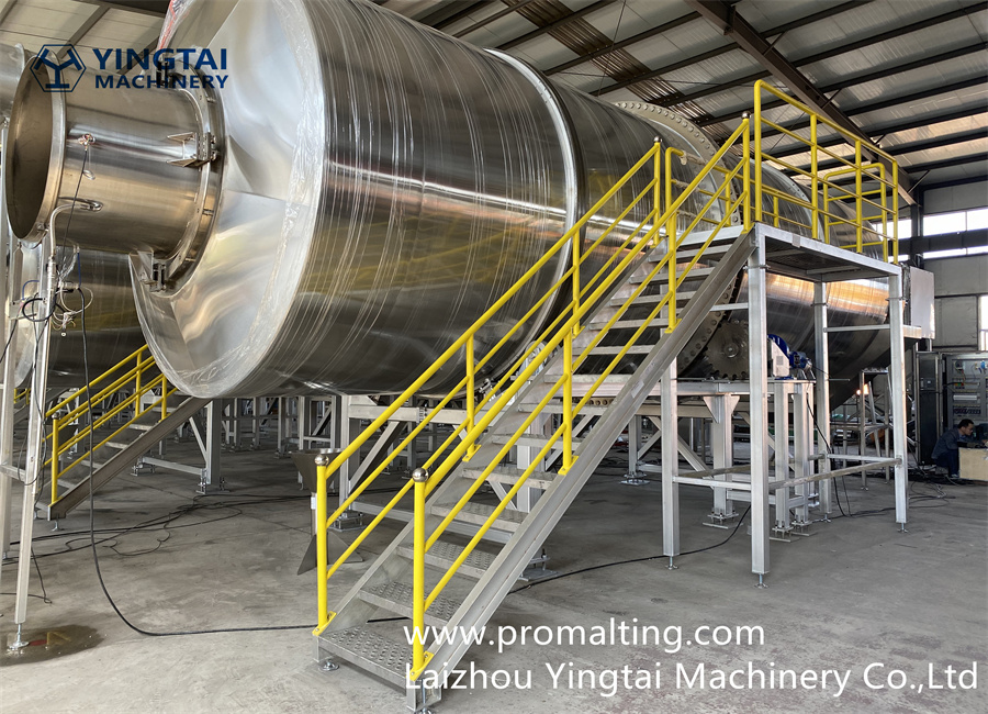 Sistema de malteado en tambor de 10 toneladas 1