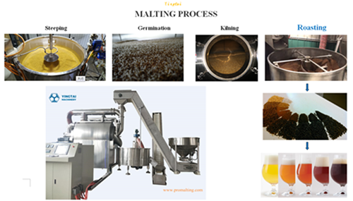 Sistema de tostado en tambor de 200 kg por lote|Maltero especializado|Cerveza artesanal y elaboración de cerveza