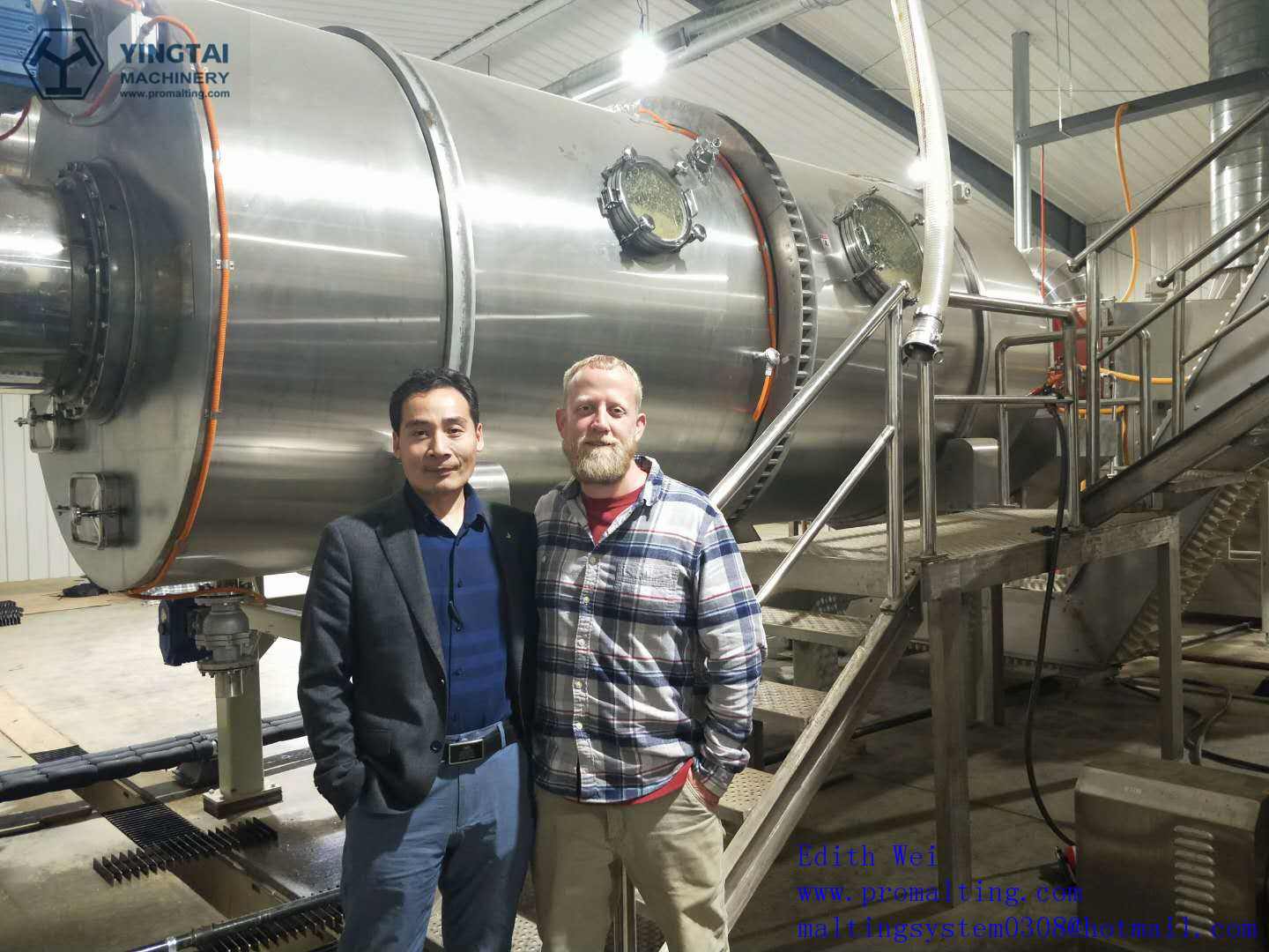 M&aacute;quina malteadora de 2 toneladas para cliente estadounidense_副本